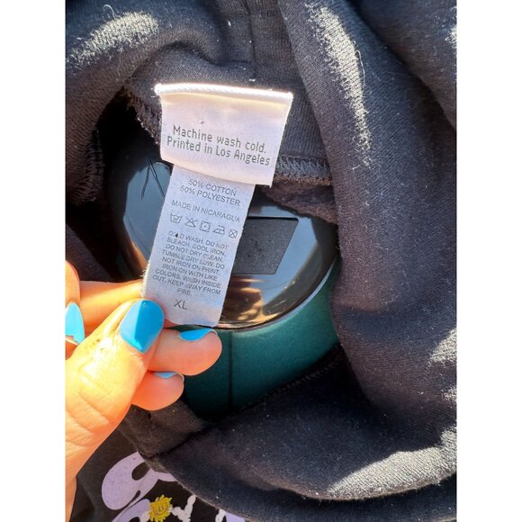 Olivia Rodrigo Sour Tour Black Hoodie with Tour Name on Front, All Over Graphics - Picture 9 of 9